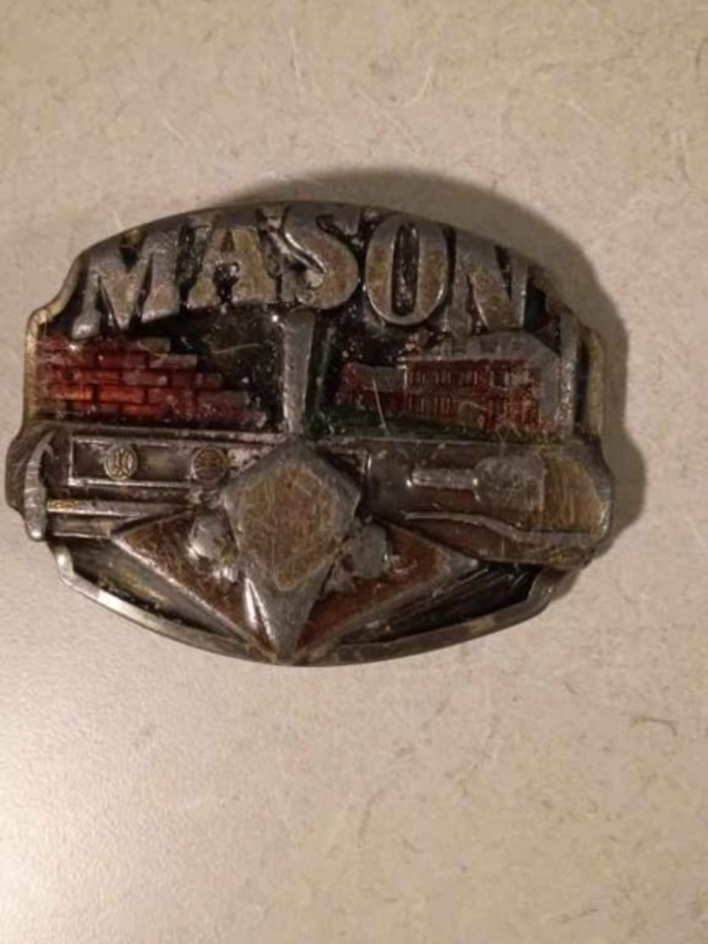 "Mason" Brick Layer Belt Buckle SiskiYou